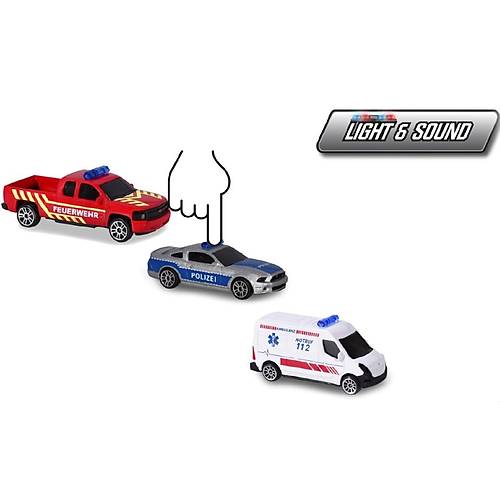 Majorette 1:64 Ikl ve Sesli Acil Durum Aralar Chevrolet Silverado