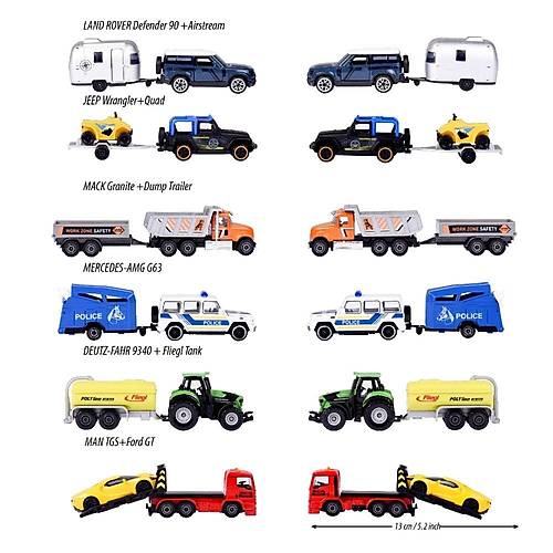 Majorette Trailer Deutz-Fahr 9340 + Fliegl Tank
