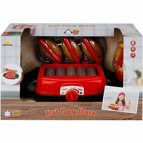 Little Chef Sesli ve Ikl Hot Dog Izgara Oyun Seti