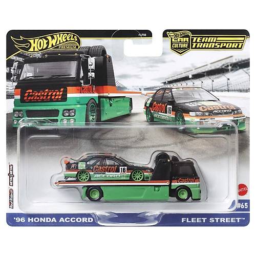 Hot Wheels Premium Arabalar Car Culture Team Transport HRV46 '96 Honda Accord & Fleet Street