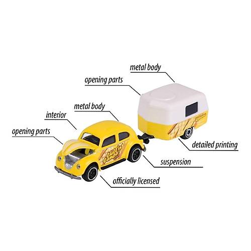 Majorette Vw The Originals Trailer Volkswagen T1 Dive Deep