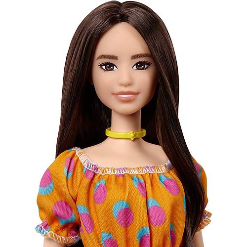 Barbie Byleyici Parti Bebekleri Turuncu Elbiseli