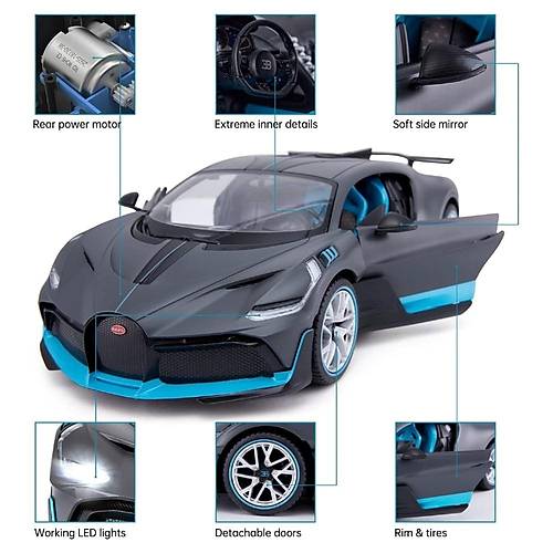 Rastar 1:14 Uzaktan Kumandal Araba Bugatti Divo Man Kap Alan 2.4 Ghz