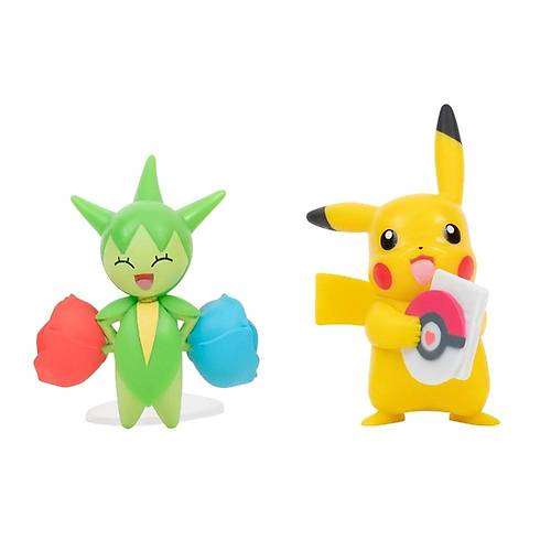 Pokemon Battle 2'li Figr Seti Pikachu & Roselia