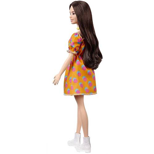 Barbie Byleyici Parti Bebekleri Turuncu Elbiseli