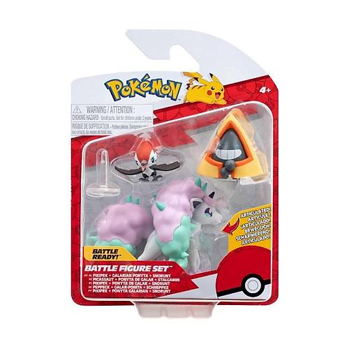 Pokemon Battle 3'l Figr Seti Pikipek & Galarian Ponyta & Snorunt