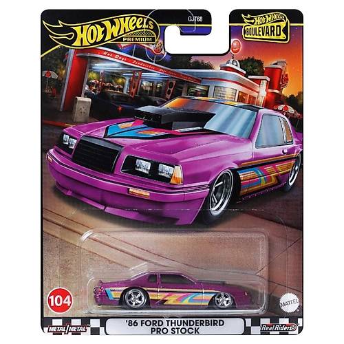 Hot Wheels Premium Arabalar Boulevard HRT72 '86 Ford Thunderbird Pro Stock