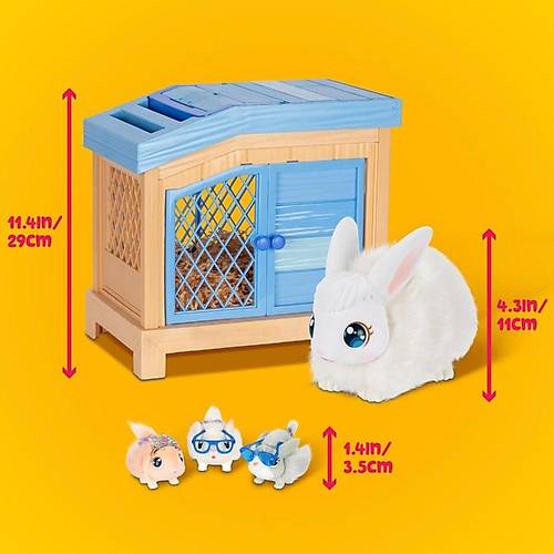 Little Live Pets Anne ve Yavrular Mama Surprise Oyun Seti Bunnies Lapines