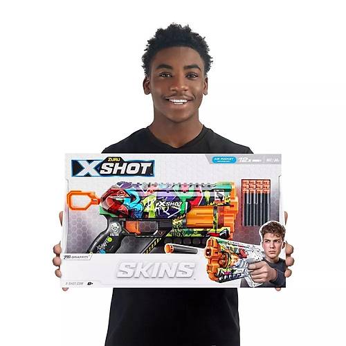 X-Shot Skins Griefer 12 Mermili Snger Dart Atan Silah 32 Cm Graffiti