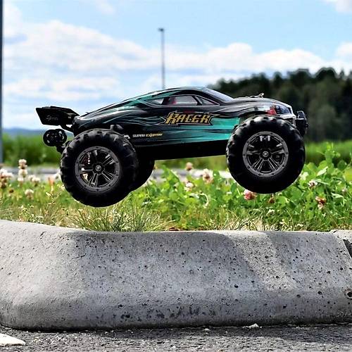 Xinlehong 1:16 Brushless Uzaktan Kumandal Yksek Hzl Rc Araba 52km/s 2.4Ghz 4WD Usb arj Turuncu