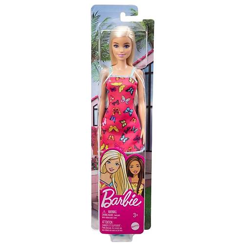 Barbie k Barbie Bebekler Pembe Kelebekli Elbise