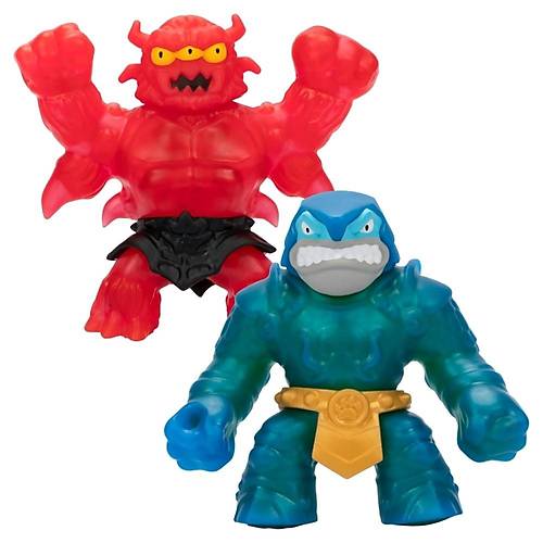 Heroes of Goo Jit Zu Stretch kili Paket Sir Thrashalot VS Crunchy Redback Boyutlarnn 3 Katna Kad