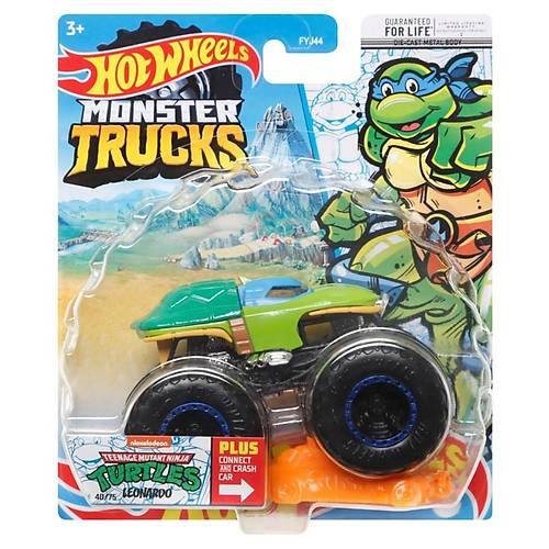 Hot Wheels Monster Trucks Arabalar 1:64 Ninja Turtles Leonardo