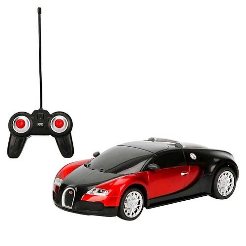 Suncon 1:24 Uzaktan Kumandal Ikl Bugatti Veyron 16.4 Krmz
