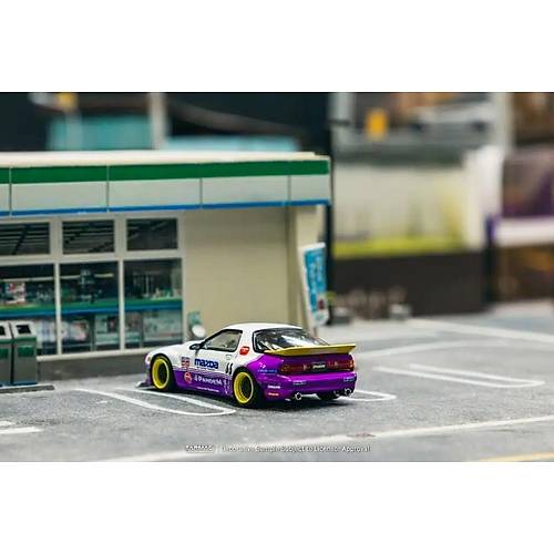 Tarmac 1:64 Pandem Mazda RX-7 FC38 White & Purple T64-066-WP