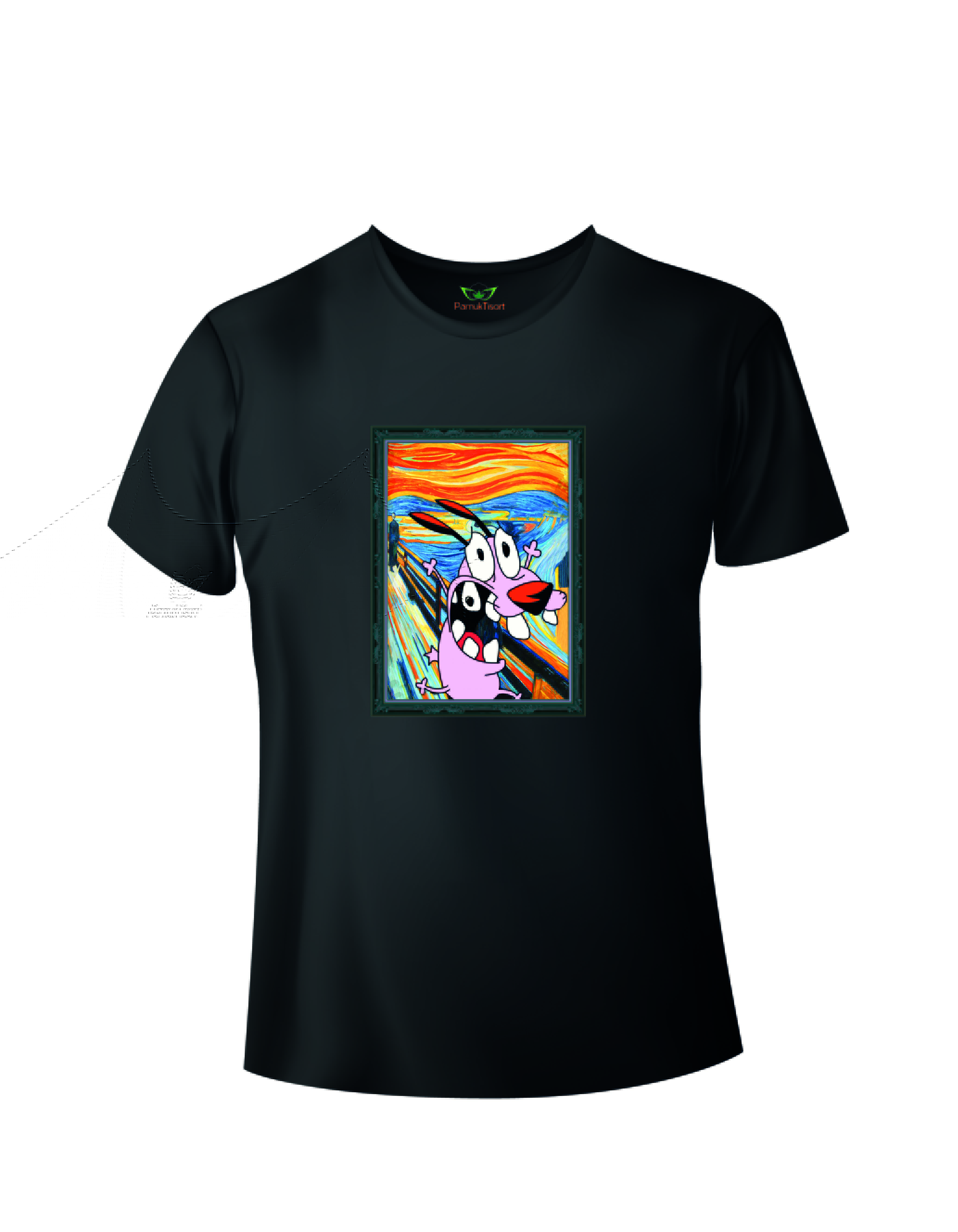 Cesur Korkak köpek Baskılı Regular Bisiklet Yaka Tshirt 89,99 TL