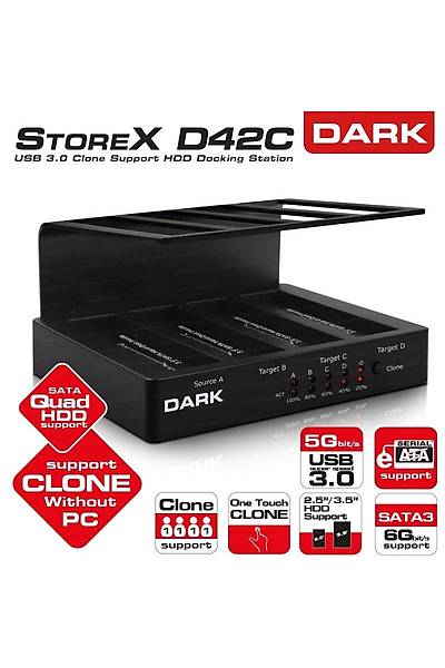 Dark DK AC DSD42C  USB3.0  4lü Disk Ýstasyonu