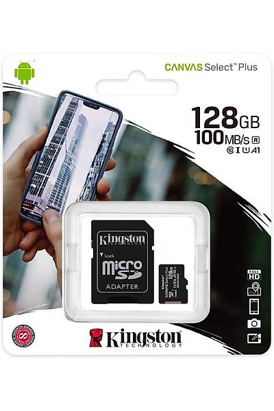 Kingston 128G Micro SD Canvas 100MB SDCS2/128GB