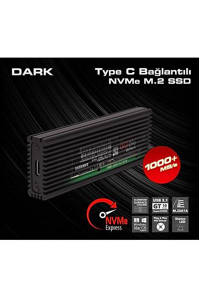 Dark DK-AC-DSEM4 Type C - M.2 NVMe Disk Kutusu