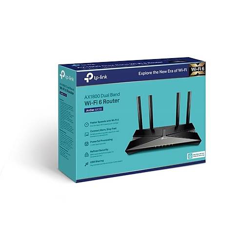 Tp-Link Archer AX20 1800 Mbps Dual-Band Wi-Fi 6 Router
