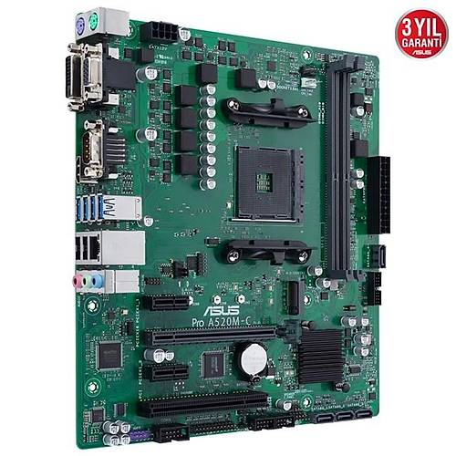 Asus PRO A520M-C/CSM AMD AM4 DDR4 Micro ATX Anakart