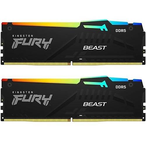 Kingston KF560C40BBAK2-16 Fury Beast RGB DDR5 16GB(2x8GB) 6000MHz PC Ram