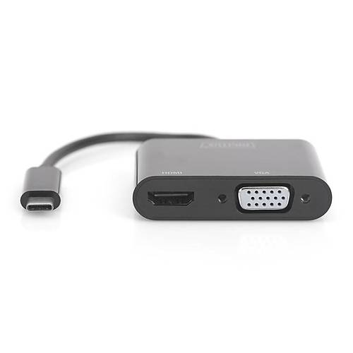 Digitus DA-70858 USB Type-C to HDMI & VGA Çevirici Adaptör