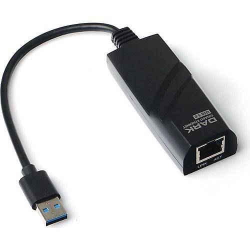 Dark USB 3.0 to Gigabit Ethernet evirici