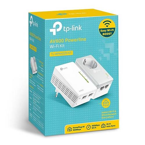 Tp-Link TL-WPA4226KIT AV600 300Mbps Powerline Extender Adaptr