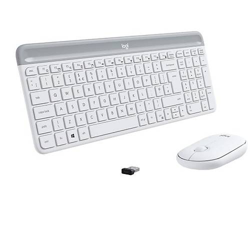 Logitech MK470 920-009436 Beyaz Kablosuz Klavye Mouse Set
