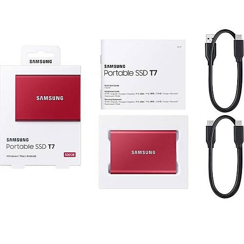 Samsung T7 500GB 2.5 MU-PC500R/WW Taşınabilir SSD Disk