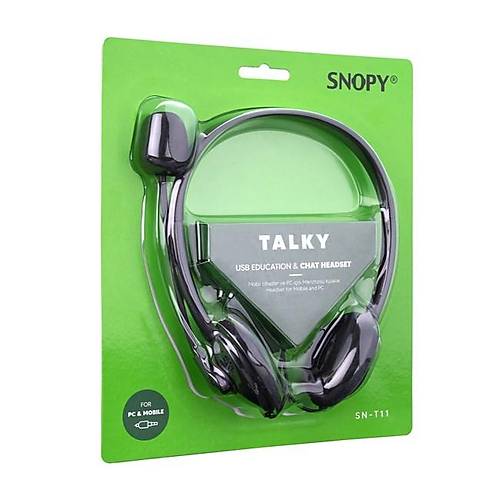 Snopy SN-T11 3.5mm Mikrofon Kontroll Kulaklk