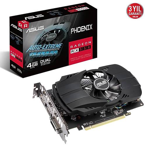 Asus PH-RX550-4G-EVO 128 Bit GDDR5 4 GB Ekran Kart