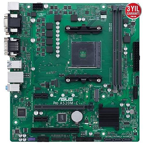 Asus PRO A520M-C/CSM AMD AM4 DDR4 Micro ATX Anakart
