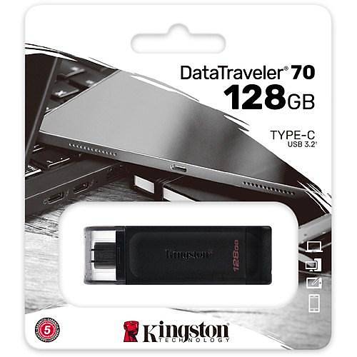 Kingston DT70/128GB DataTraveler 70 128GB Type-C Flash Bellek
