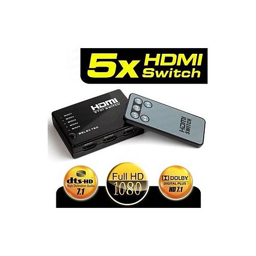 Dark DK-HD-SW4X1 Full HD 5 /1 Kumanda HDMI Switc