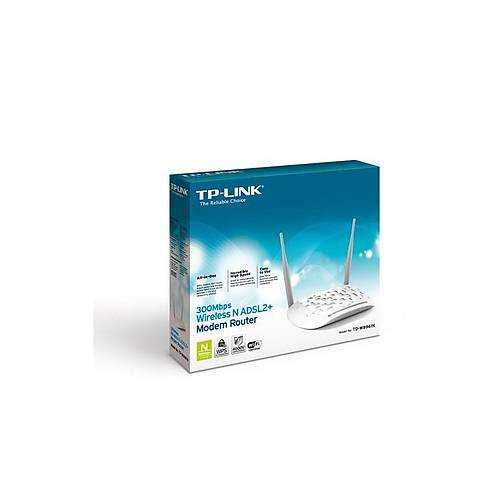 TP-Link TD-W8961N 300Mbps 4 Port Kablosuz-Ethernet ADSL2+ Modem Router