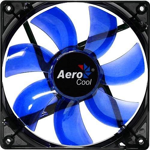 Aerocool AE-CFPL120BL 12cm PWM 4Pin Mavi Led Kasa Fanı