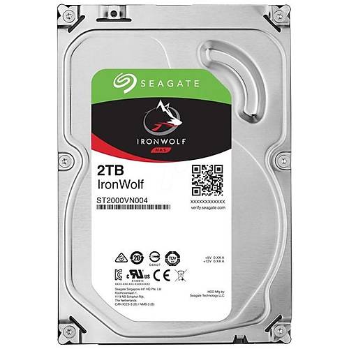 Seagate IronWolf 2TB 5900Rpm ST2000VN004 64Mb Sata3 Nas Hard Disk
