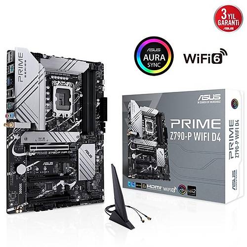 Asus Prime Z790-P Wifi D4 Ddr4 Lga1700 Hdmi/Dp M.2 Atx Anakart