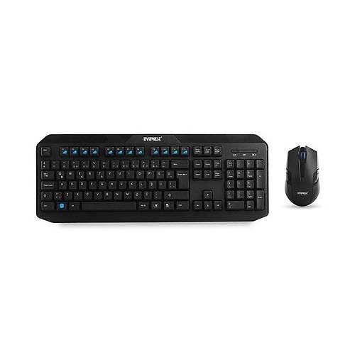 Everest KM-8000 Siyah Kablosuz Q M.M Klavye Mouse