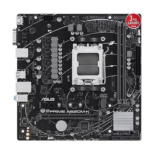 Asus Prime A620M-K AM5 Ryzen Vga Hdmi