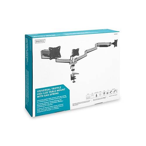 Digitus DA-90363 15"-27 Masa Tipi 3li Monitr Kolu