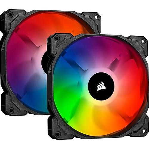 Corsair CO-9050096-WW SP140 RGB PRO 140mm Dual Pack RGB LED Lighting Node Core Kasa Fan