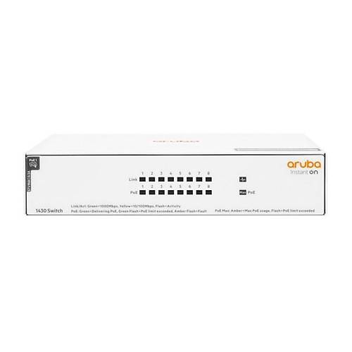 Hp Aruba Instant On 1430-8G R8R46A 8 port 10/100/100 PoE 64W Yönetilemez Switch