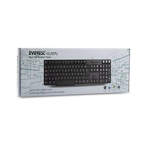 Everest KB-517U Siyah USB F Standart Klavye