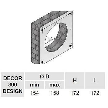 DECOR-300 CR DESIGN Mini Aksiyel Fan