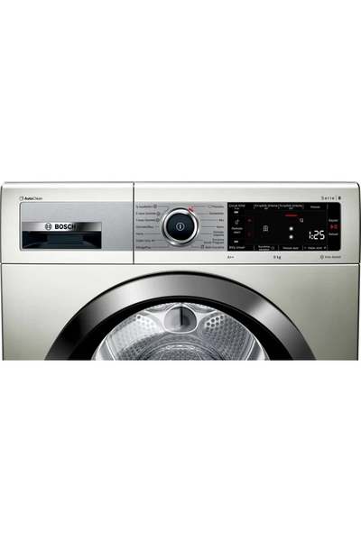 Bosch WTX87K8XTR A++ Wi-Fi 9 kg amar Kurutma Makinesi