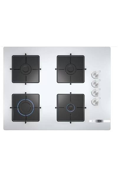 Bosch POP7C2O12O Beyaz Cam Ankastre Ocak