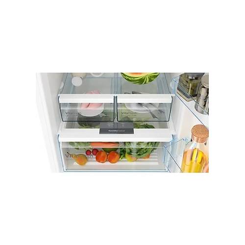 Bosch KGN55VWE0N Beyaz Alttan Donduruculu Buzdolab� 375 lt E Enerji S�n�f� 186X70 cm
